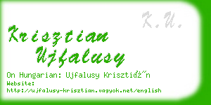 krisztian ujfalusy business card